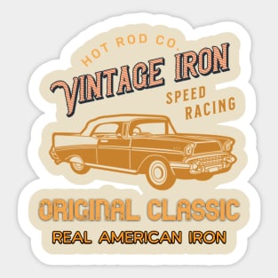 Vintage Garage Car Iron Sticker
